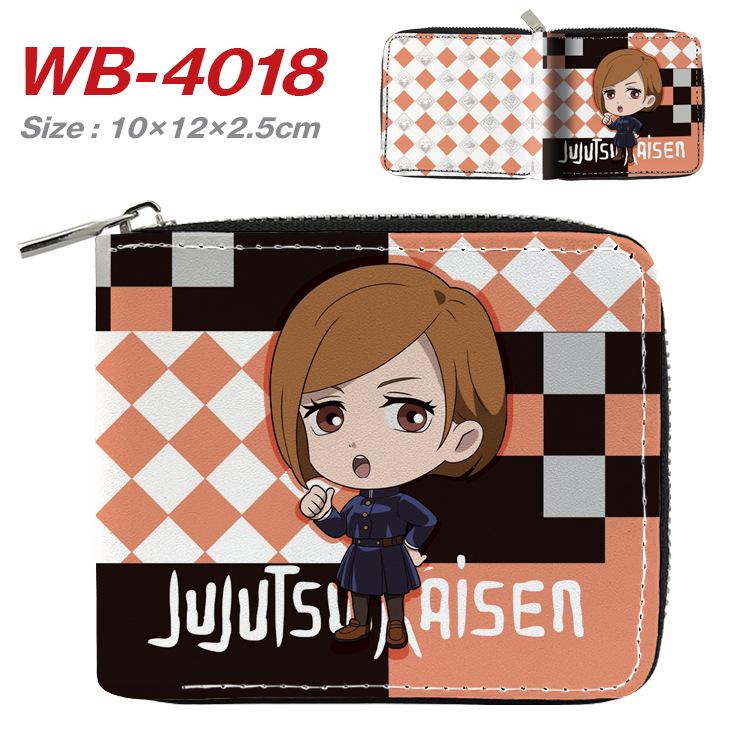 Jujutsu Kaisen Short Wallet Anime Cartoon Leather Bifold Card Holder Coin Purse for Students Men Women