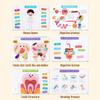 Interactive Learning Body Structure Busy Book Tear Pull Early Education Adhesive Book Enlightenment Book Preschool Learning