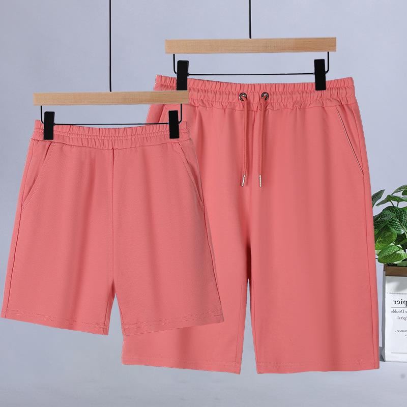 Korean Casual High Waist Cotton Terry Shorts - Parent-Child Summer Style