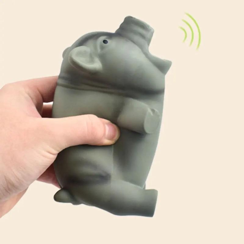 1PC Cute Rubber Sound Pig Grunting Squeak Latex Pet Chew Toys for Dog Squeaker Chew Training Puppy Supplies Pet Products