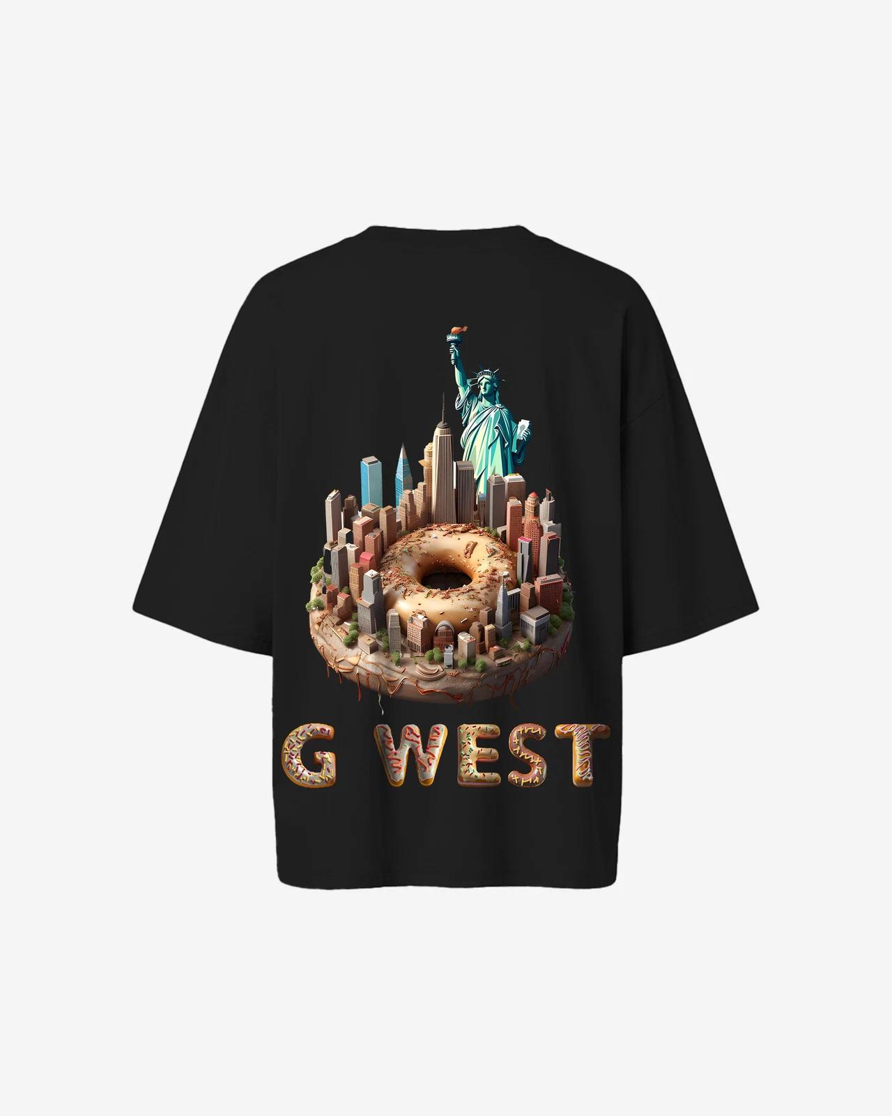 G West Oversized Nyc Donut T-Shirt - 4 Colors - WOMEN S