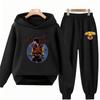 Black Michael Jackson Print Kids Hoodie Black Boy Girl Pink Clothing Casual Coat Top+Trousers Child Outdoors Set Autumn