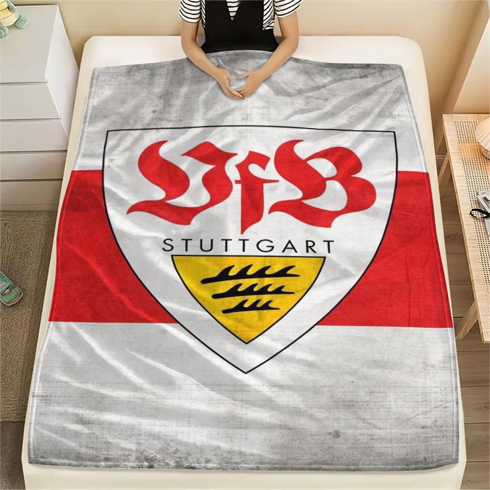 

1pc VfB Stuttgart Print Flannel Blanket, High quality Comfortable for All Seasons, Home Decor, Warmth and Comfort, Perfect for Christmas Gifts97 80cm x 120cm