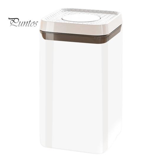 

Герметичный прозрачный контейнер с крышкой, пищевой, без BPA, складной, открывающийся одним нажатием, прозрачный органайзер для зерна, банка для сахара L