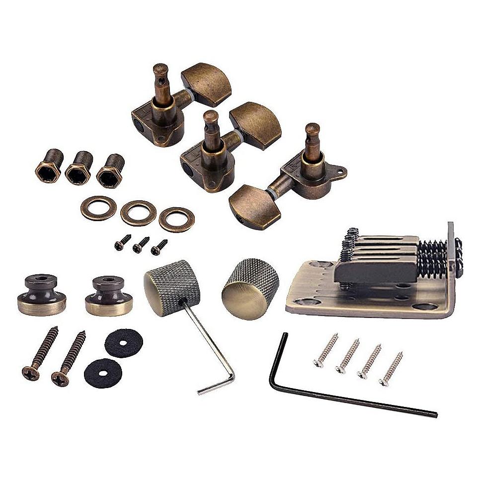 Buy Guitar Parts Combo Kits Saddle Bridge Tuning Pegs Control Knobs