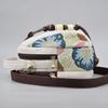 Vintage Ethnic Style Shell Shape Canvas Crossbody With Embroidery For Women