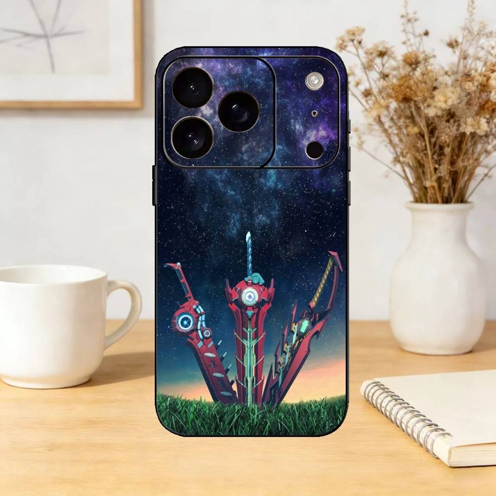 

Game X-Xenoblade Chronicles Phone Case For iPhone 17,16,15,14,13,12,11 Plus,Pro Max,SE4Soft Silicone Black Cover iPhone13