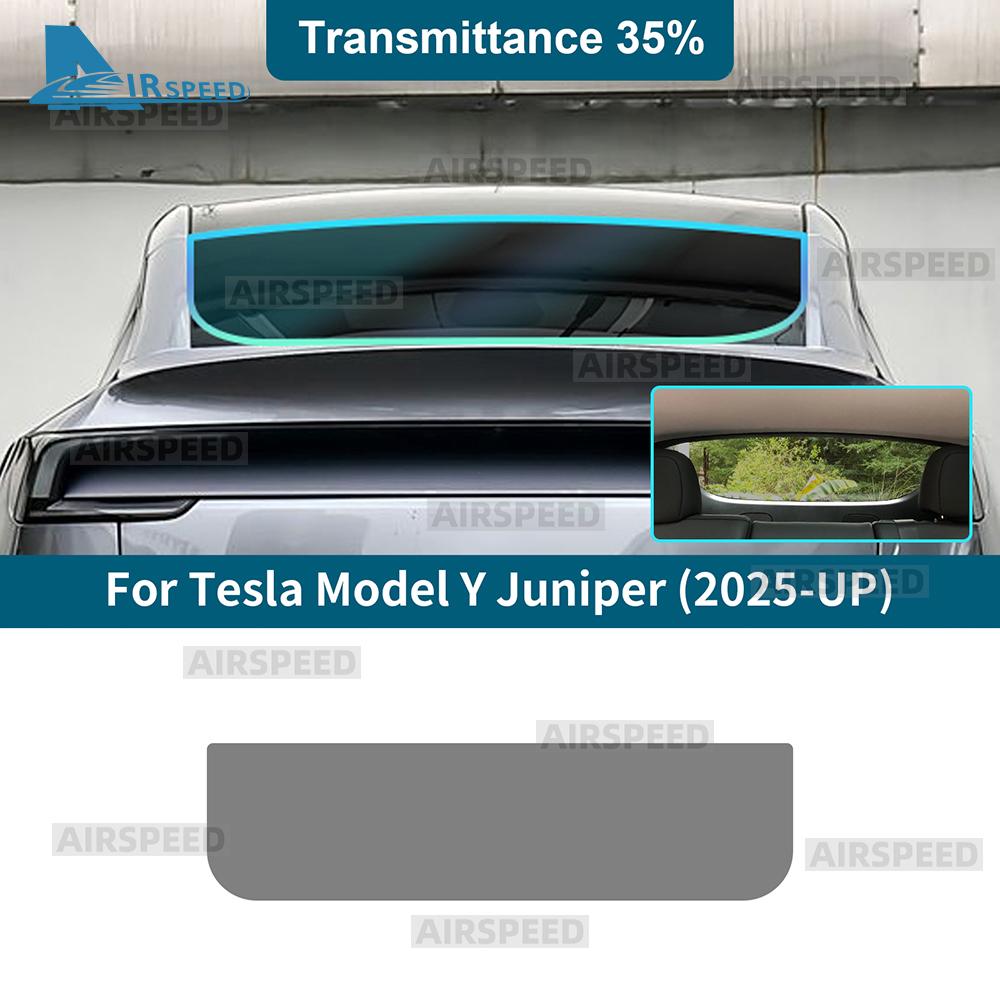 Solar UV Protector Summer Tint Film For Tesla Model Y Juniper 2025 2026-UP Car Front Rear Side Window Ceramics Trim Accessories  yhs9