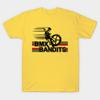 Herren Schwarzes Print-T-Shirt Mod.4 Bmx Bandits Bikers No-Cut Transferpapier Druck Baumwoll-T-Shirt