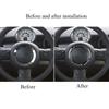 For Mini Cooper R55 R56 R60 R61 Car Steering Wheel Panel Sticker Frame Trim Circle Cover Car Interior Decor Strip ulqch44