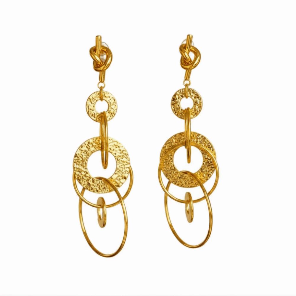 

Multi-layers Pendant Earrings Long Chain Dangle Earrings Personality Ear Accessories Date Night золотий