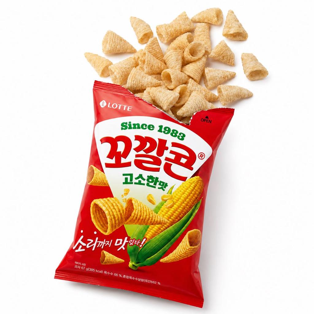 Lotte Kokal Kukurūzų Užkandis (Turtingas kukurūzų skonis) 67 g