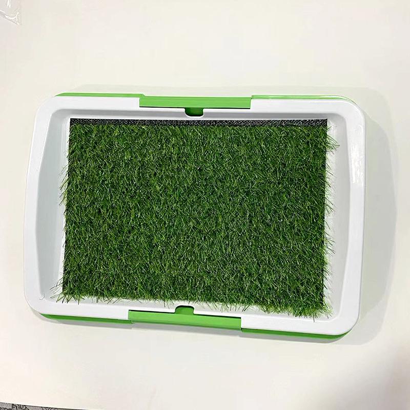 

Pet Dog Toilet Artificial Grass Dog Potty Splashproof Washable Reusable Pee Pads Dog Training Toilet Puppy Pad Tray Pet Supplies