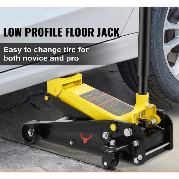 3 Tons Industrial Heavy Hydraulic Trolley Jack Floor Jack 3 Ton  Low Profile Steel Car Jack Service With Quick Lift