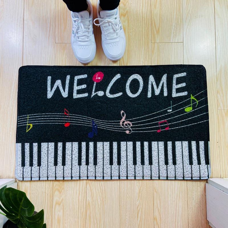 Entrance door carpet entry door floor mat silk ring foot mat
