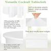 1Pcs Round Spandex Cocktail Tablecloths with Skirt Table Cover  Stretch Tablecloth Skirt For Table Bar Wedding Party Banquet