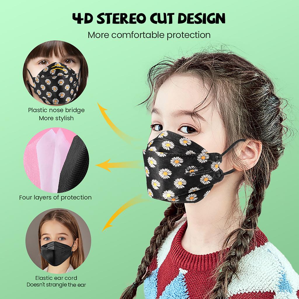 10PCS Children's Mask  Color Outdoor Prevention Mask Face Masks