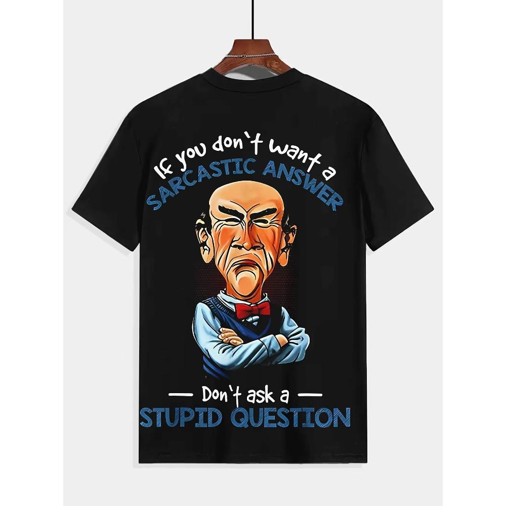 

Повседневная черная футболка с коротким рукавом и саркастической цитатой, удобная, можно стирать в стиральной машине, подходит для повседневной носки и летних мероприятий S чёрный