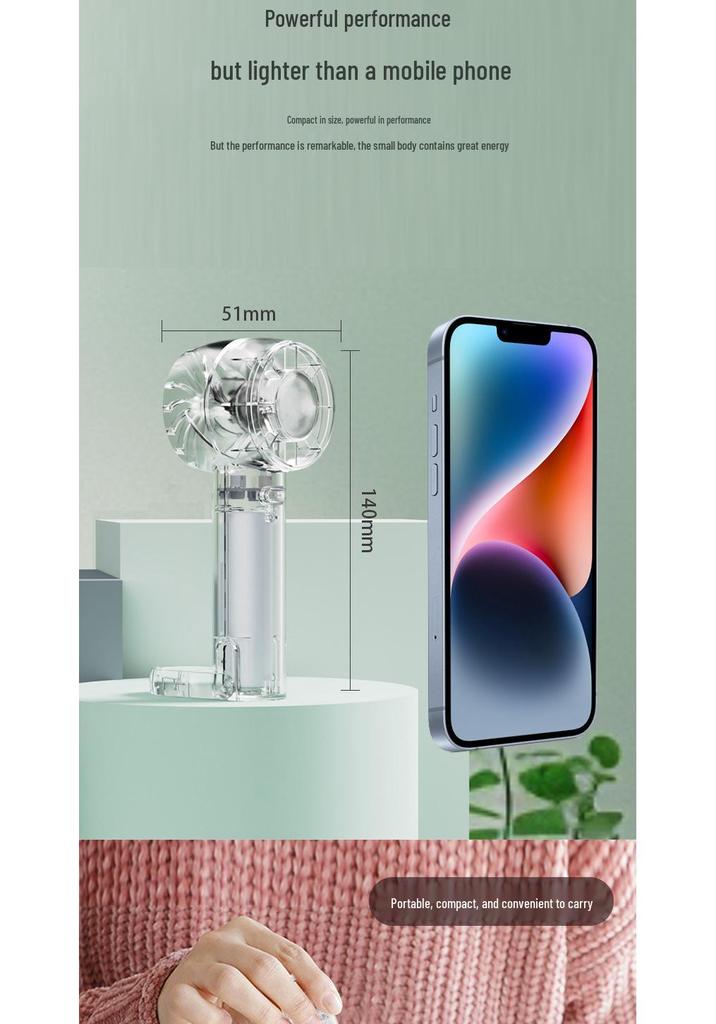 2026 Japan-Korea Creative Mini Handheld Fan with Fresh Cooling Ice Pack