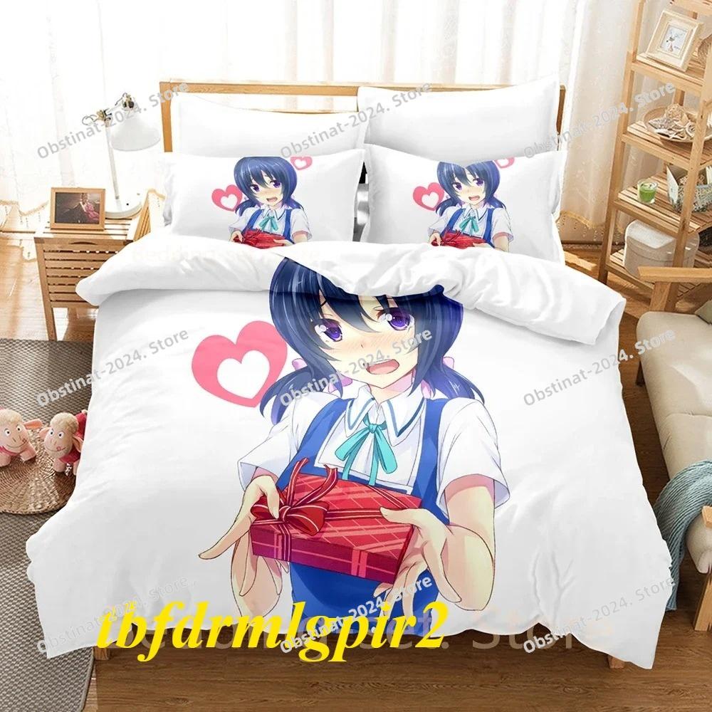 3d Print Anime D-Frag! Bedding Set Duvet Cover Comforter Bed Set Quilt Cover Pillowcase King Queen Twin Size Boys Girls Adult