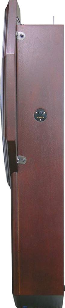 RHYTHM Pillar Wall Clock Analog Pendulum Electronic Chime Wood Brown Benglar R 4MJA03RH06 (Semi-Gloss Finish)