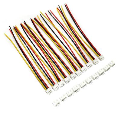 10Pairs JST-XH 2.54mm 3 Pin Male Connector with 15cm 22 AWG Silicone Wire Cables and Female Plug Socket JST XH Connectors Kit