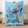 1Pc Lilo Stitch Tropical Adventure Blanket For Couch Bed Plush Cozy Fuzzy Blanket Super Soft Warm Blankets For Fall And Winter 091884