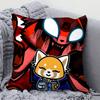 Cartoon Cute A-Aggretsuko Pillow Case Square Pillow Bedroom Sofa Leisure Comfort Cushion Car Living Room Home Decoration 40X40