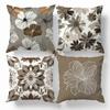 Geometric Flowers Cushions Pillowcase Printed Polyester 45X45Cm Throw Pillow Cover Decorative Sofa Cushion Pillowslip Home Decor