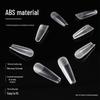 Jieliya Frosted Transparent Ultra-Thin Seamless Nail Tips - Full & Half Cover, No Etching, Size Supplement Included.