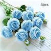 Artificial Silk Peonies Bouquet 4/8Pcs Non-Fade Fake Flowers for Wedding Outdoor Yard Home Party Decoration