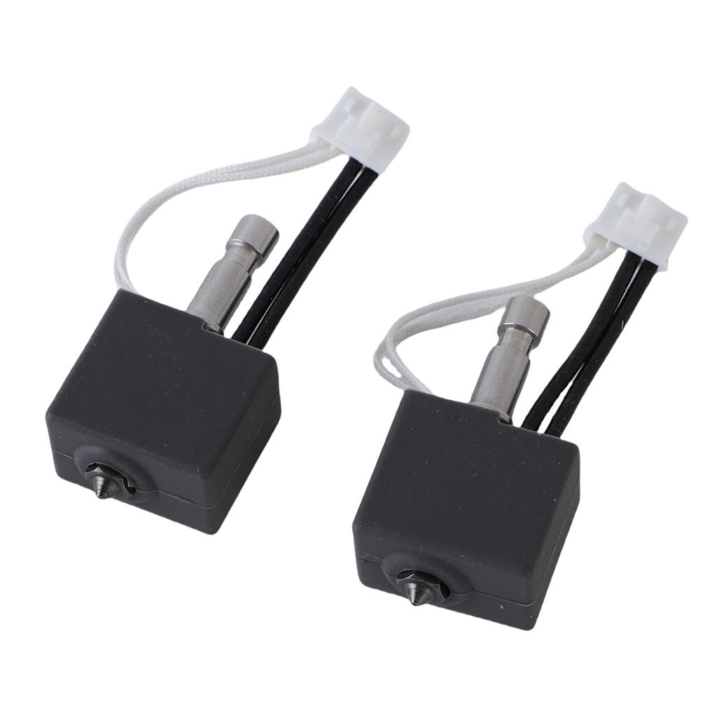 2Pcs 3D Printer Hotend Kit Replacement for Anycubic Kobra S1 Combo 0.4mm Hardened Steel Nozzle 200K Thermistor 600 Mm S