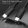 Câble USB-C vers USB-C pour Samsung Galaxy A14 5G A15 A16 A23 4G-5G A34 A36 A54 A56 - Noir - 1 Mètre - Lot 2 - E.F.CONNECTION