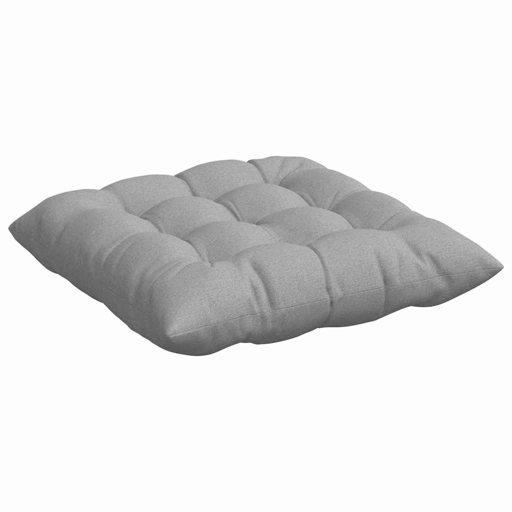 Seat Cushions 4 Pcs Cloud Grey 40 X 40 X 6 Cm Fabric
