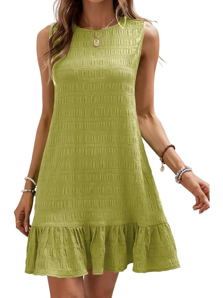 2024 Frühling/Sommer Ärmellos Rundhals Vielseitiges Damenkleid