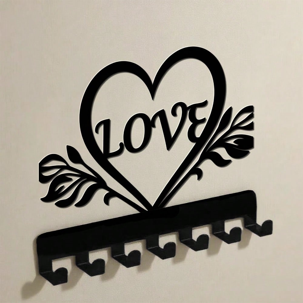 Creative Cat Metal Key Hooks Wall Mounted Organizer Rustproof Home Decor