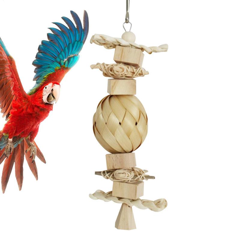 Bird Toys For Parrots Bite Resistant Chew Toys For Cage Multi-Layer Bird Blocks Funny Pet Supplies For Hamsters Chicks Gerbils