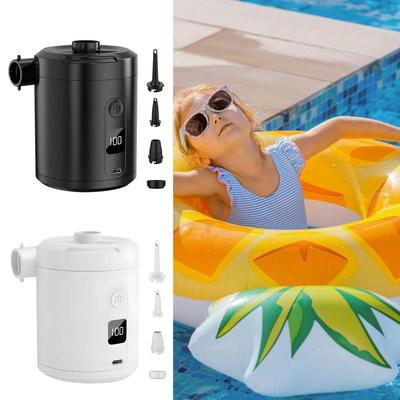 Mini Bärbar Luftpump Camping Luftpump Elektrisk 5200mAh Batteri 4000Pa Snabb Uppblåsare Deflator För Pool Strand Resa Hem