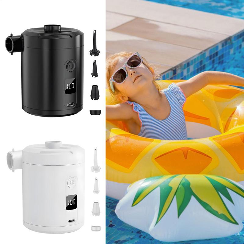Mini Portable Air Pump Camping Air Pump Electric 5200mAh Battery 4000Pa Quick Inflator Deflator For Pool Beach Travel Home