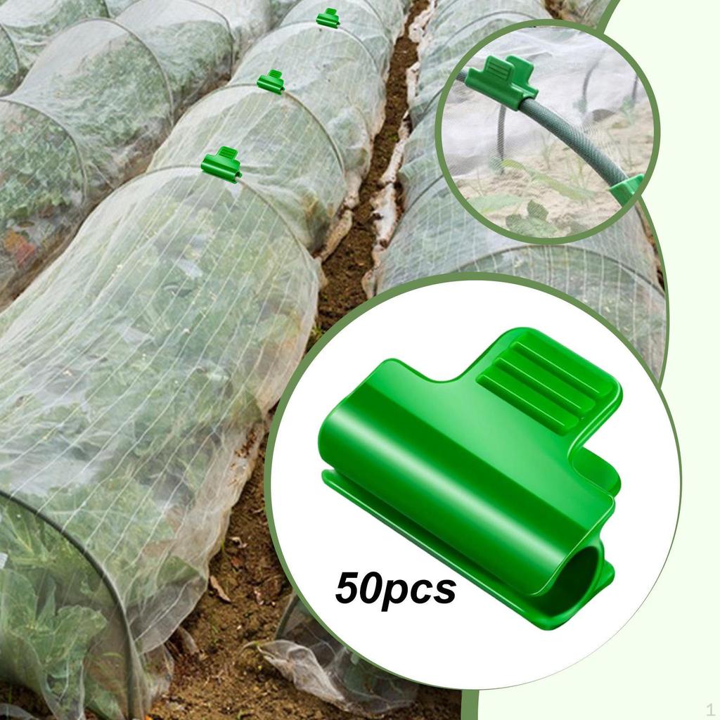 50 Pieces Greenhouse Clamps Reusable Versatile Clips for