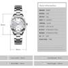 SKMEI Women's Classic Analog Quartz Watch Stainless Steel Waterproof Casual Silver