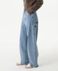 MUSINSA STANDARD WOMAN Women'S Denim Wide Carpenter Pants [Light Indigo]