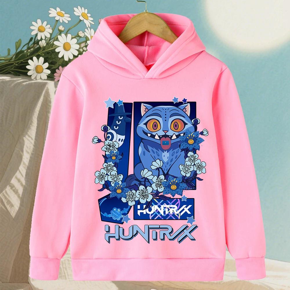 KPop Devil Hunter Korean Wave Girls Clothes Boys Hoodies Warm Kids Trendy Fashionable Casual Autumn Winter