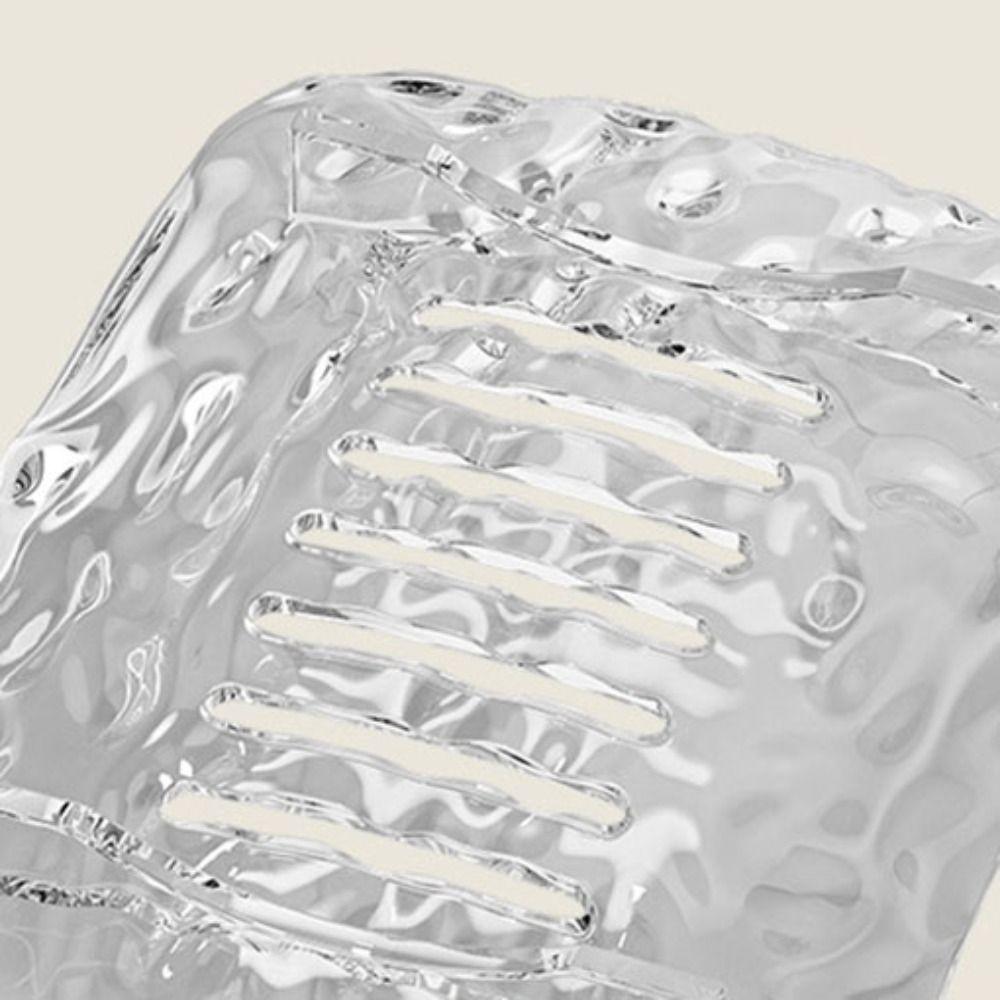 5pcs Light Luxury Soap Holder Drain Hole Design Soap Tray Convenient Soap Box  Bathroom