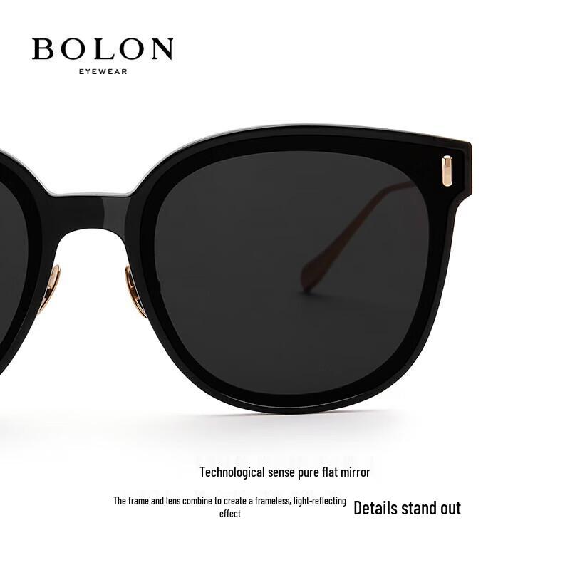 BOLON Wang Hedi Style Large Frame Cat-Eye Beta Titanium Sunglasses