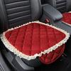 Car Cushion 1pc Plush Warm Cotton Pad Comfortable Lace Car Cushion Non-slip Breathable Car Cushion