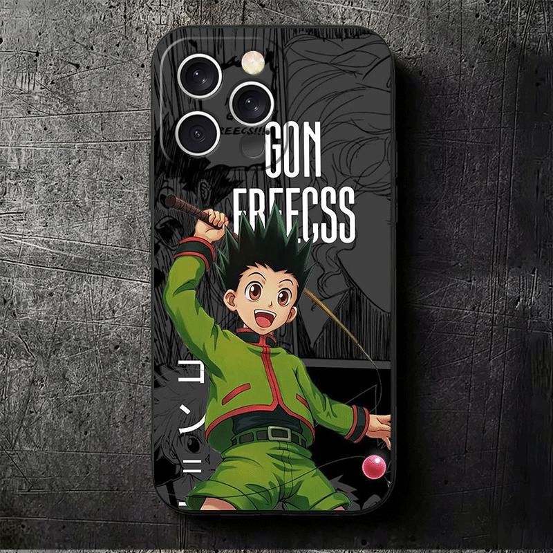 Hunter X-Hunters Gon Soft Phone Case for iPhone 16 16E 17 Air 15 Pro Max 14 Plus 13 Mini 11 12 7 Black Cover Back Shell