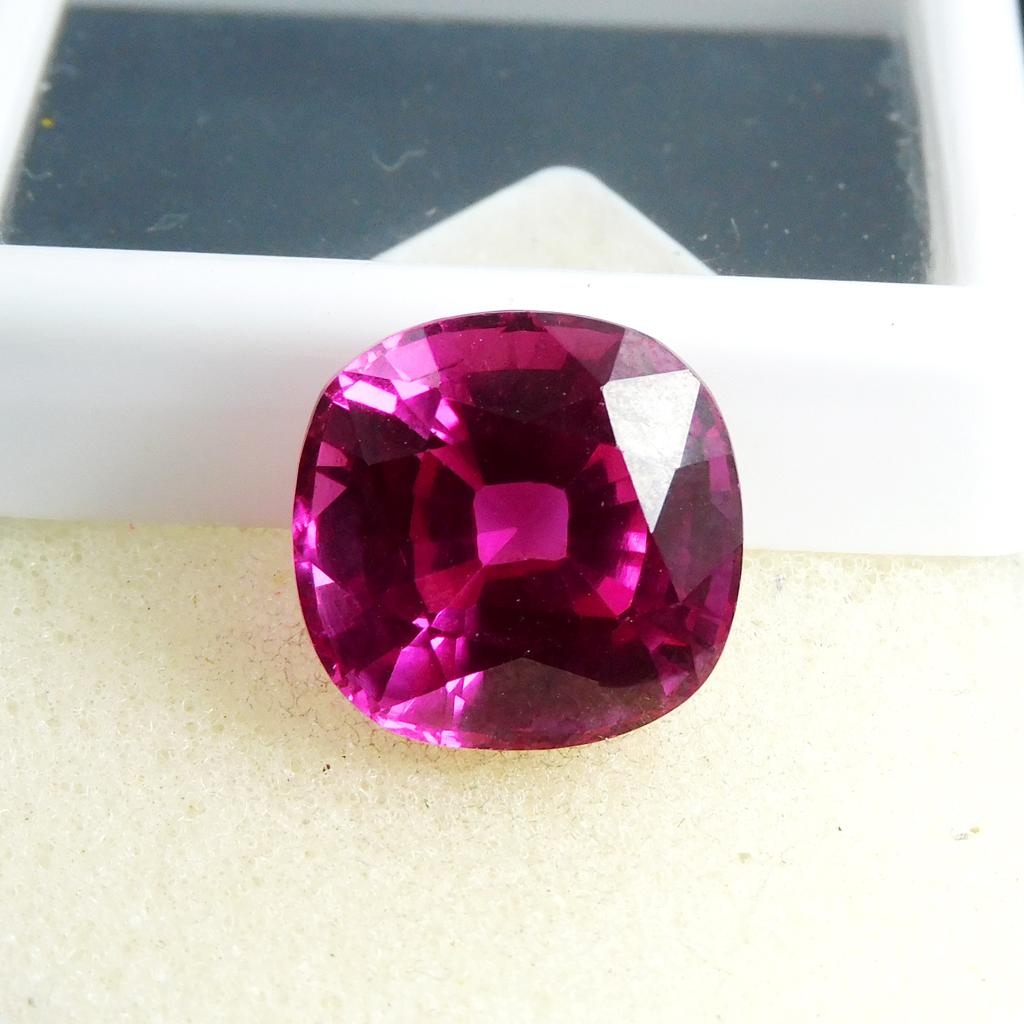 Natural Pink Sapphire Loose Gemstone Square Cushion Cut 19.85 Ct September Birthday Birthstone