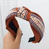 Women's Wide-brimmed Retro Woven Ribbon Hair Accessory, Hong Kong Style, Ethnic Style, Versatile, Face Wash, Non-slip Hair Clip