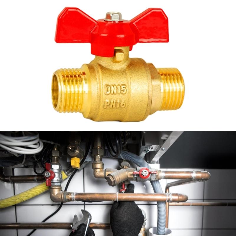 Premium Industrial Double Male Thread Ball Valves 1/2 Inch Or 3/4 Inch SuitableFor Home And Commercial Industry Plumbing